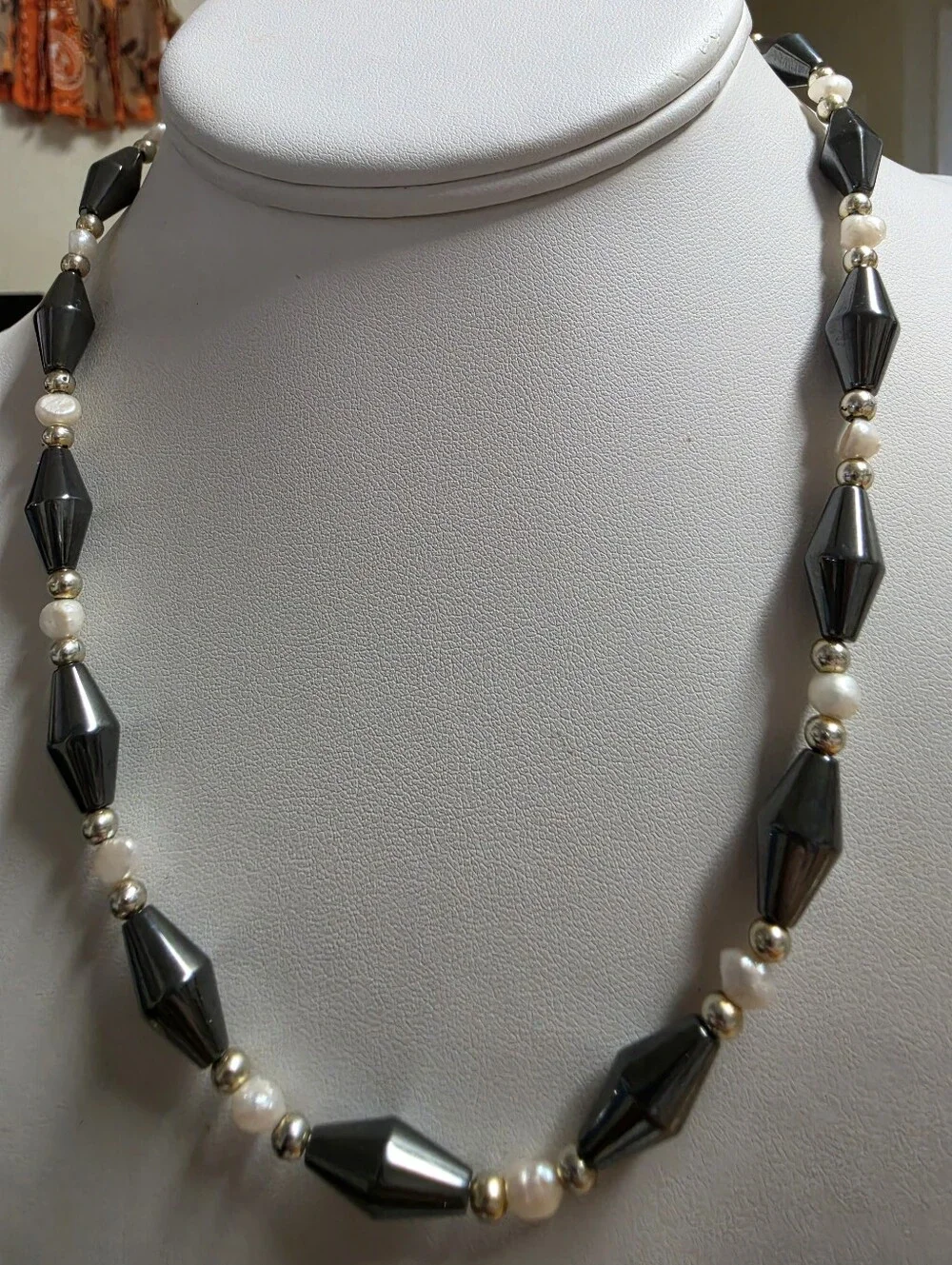 Black Hematite and Rice Pearl 4 Pc Bundle. - Picture 2 of 10